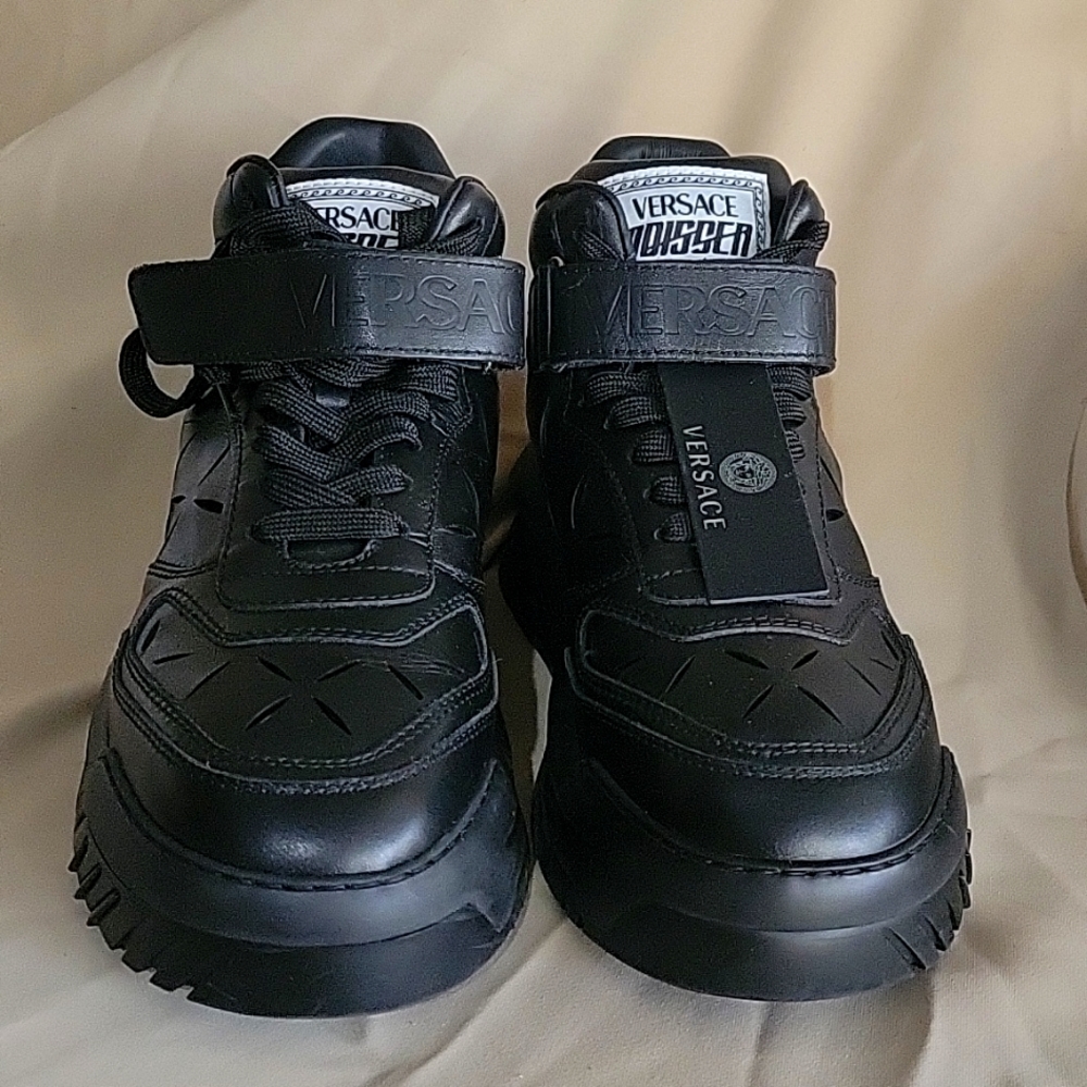 AUTHENTIC Versace Odissea Platform Leather Sneakers